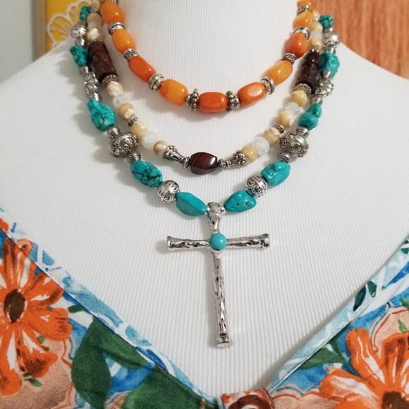 Top, Blouse. Aqua Coral Teal Multi, Floral Print. Cato Brand. Size 18/20W. NWT. - Picture 13 of 15